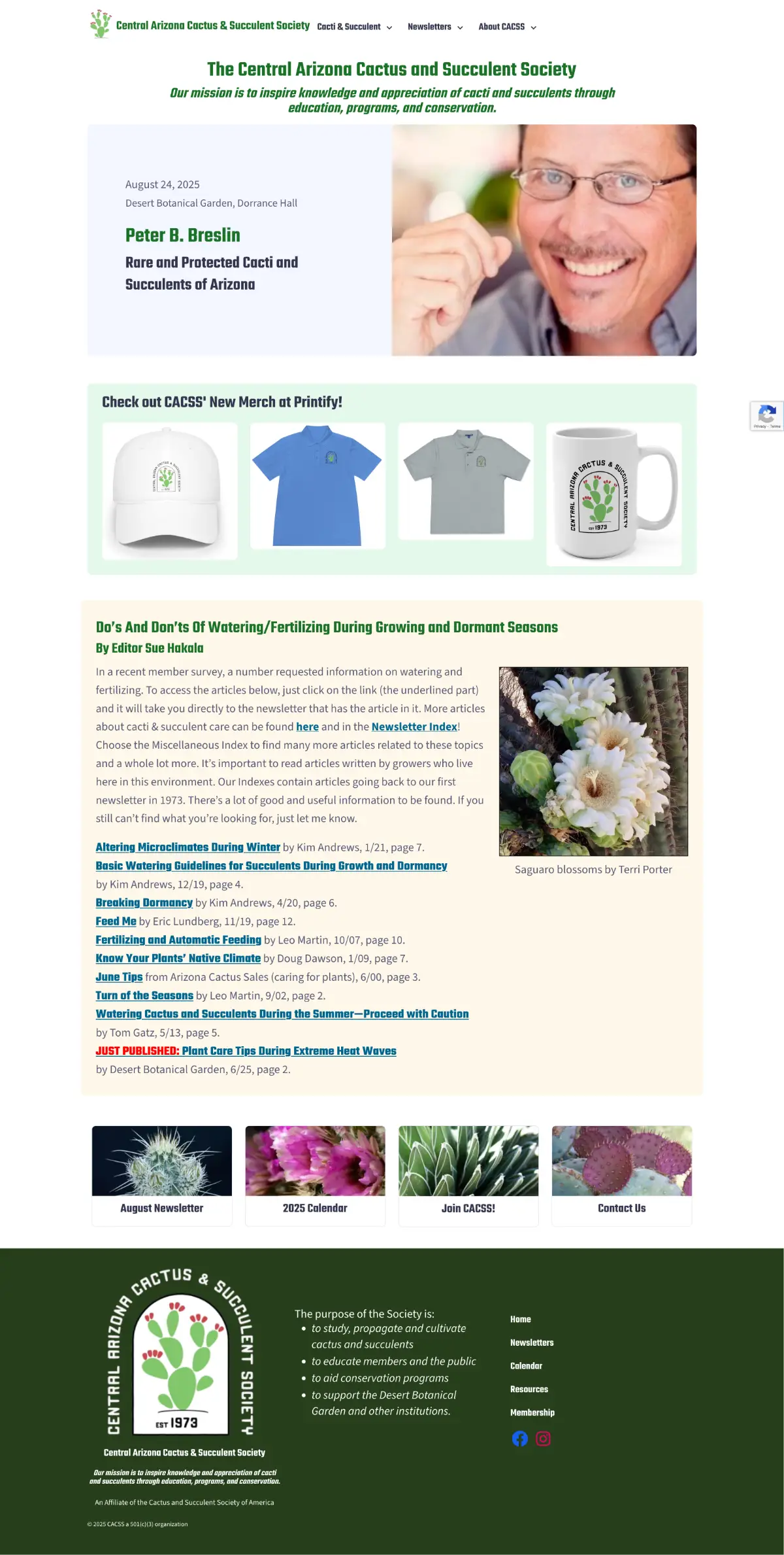 Central Arizona Cactus & Succulent Society