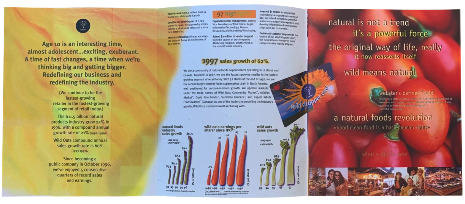 Wild Oats Annual Report